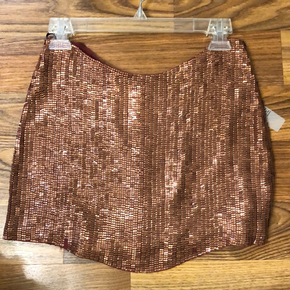 MLV Shannon Sequin Mini Skirt Revolve